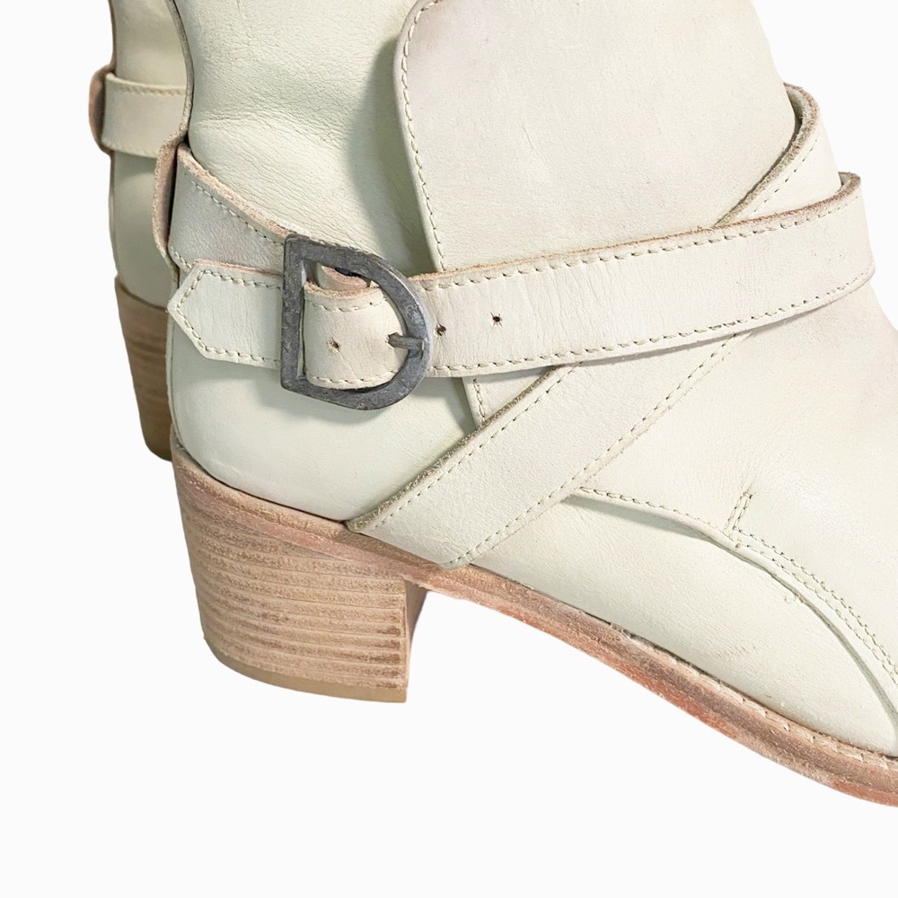 Free People Cream Ankle Boots - Picture 6 of 13